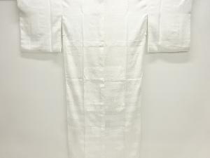 ヱ霞に群鶴模様織出し単衣長襦袢